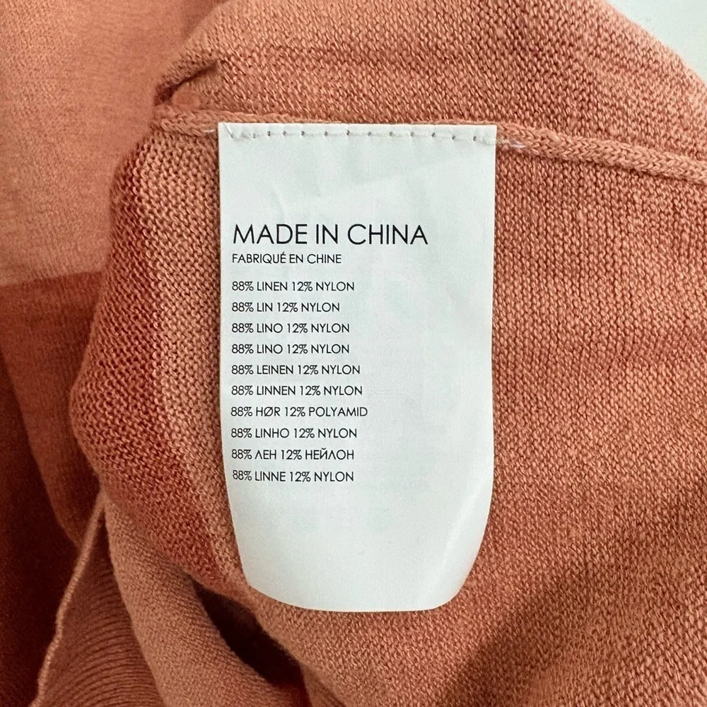 Club Monaco Striped Linen Crew Sweater